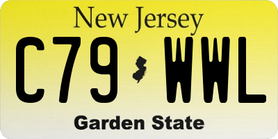 NJ license plate C79WWL
