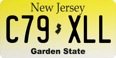 NJ license plate C79XLL