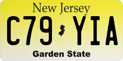 NJ license plate C79YIA