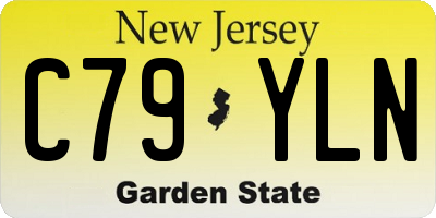 NJ license plate C79YLN