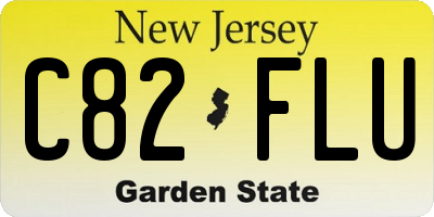 NJ license plate C82FLU