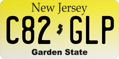 NJ license plate C82GLP