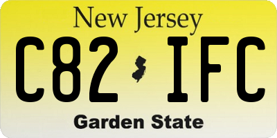 NJ license plate C82IFC