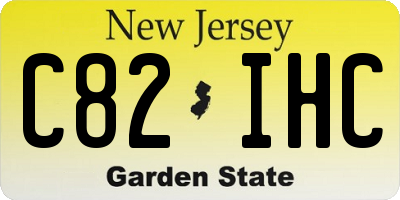 NJ license plate C82IHC