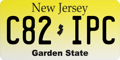 NJ license plate C82IPC