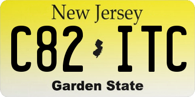 NJ license plate C82ITC