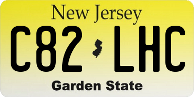 NJ license plate C82LHC