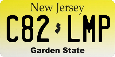 NJ license plate C82LMP