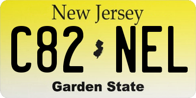 NJ license plate C82NEL