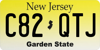 NJ license plate C82QTJ