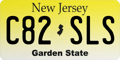 NJ license plate C82SLS