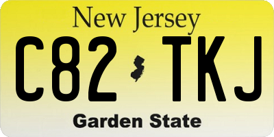 NJ license plate C82TKJ