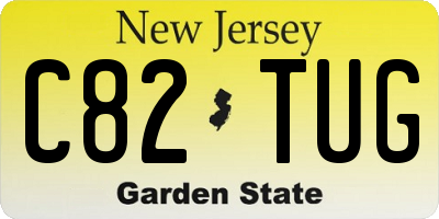 NJ license plate C82TUG