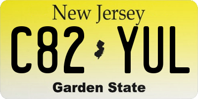 NJ license plate C82YUL