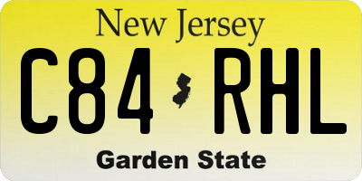 NJ license plate C84RHL