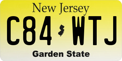 NJ license plate C84WTJ