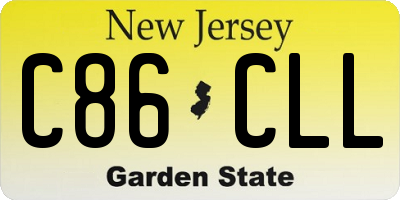 NJ license plate C86CLL