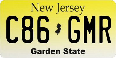 NJ license plate C86GMR