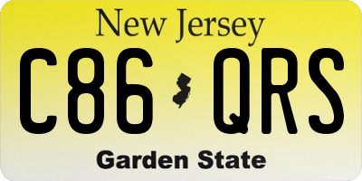 NJ license plate C86QRS