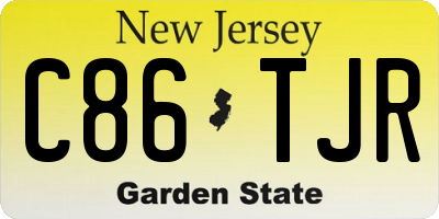 NJ license plate C86TJR