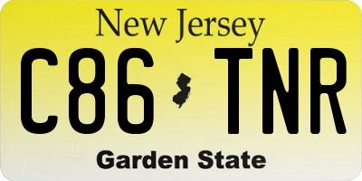 NJ license plate C86TNR