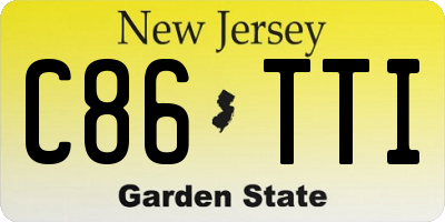 NJ license plate C86TTI