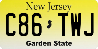 NJ license plate C86TWJ
