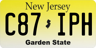 NJ license plate C87IPH