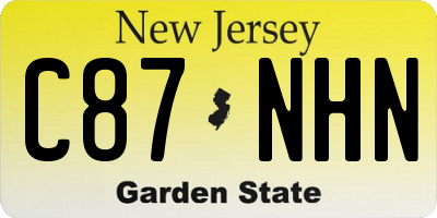 NJ license plate C87NHN