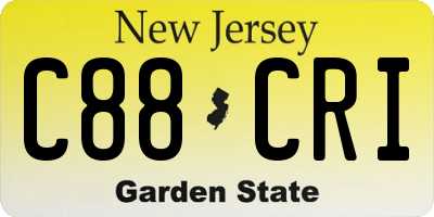NJ license plate C88CRI