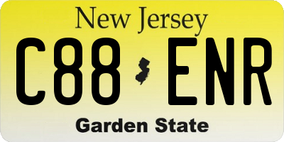 NJ license plate C88ENR