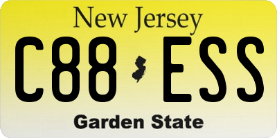 NJ license plate C88ESS