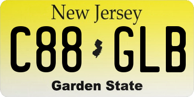 NJ license plate C88GLB