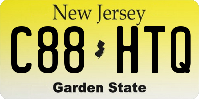 NJ license plate C88HTQ