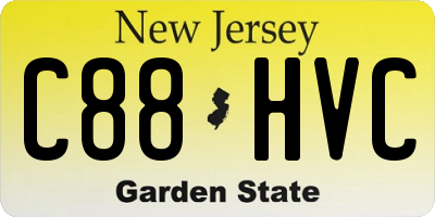 NJ license plate C88HVC