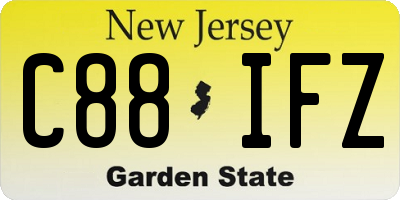 NJ license plate C88IFZ