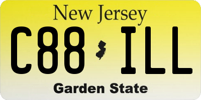 NJ license plate C88ILL