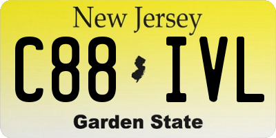 NJ license plate C88IVL