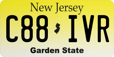NJ license plate C88IVR