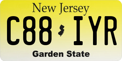 NJ license plate C88IYR