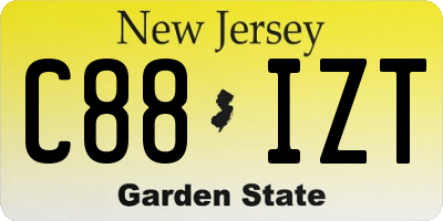 NJ license plate C88IZT