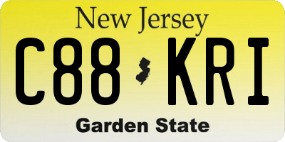 NJ license plate C88KRI