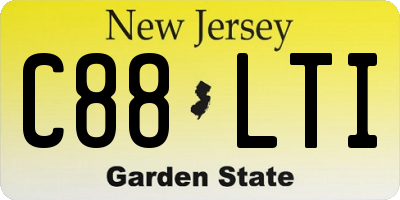 NJ license plate C88LTI