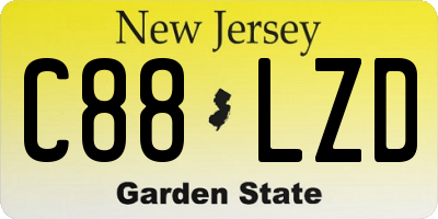 NJ license plate C88LZD