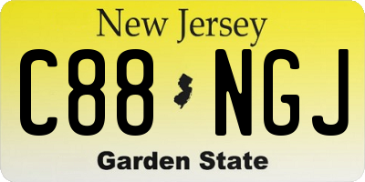 NJ license plate C88NGJ