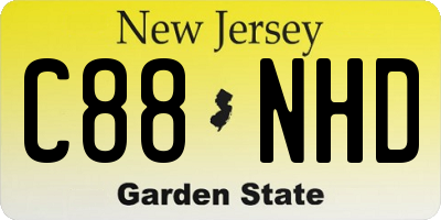 NJ license plate C88NHD