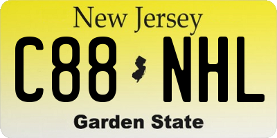 NJ license plate C88NHL