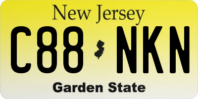 NJ license plate C88NKN