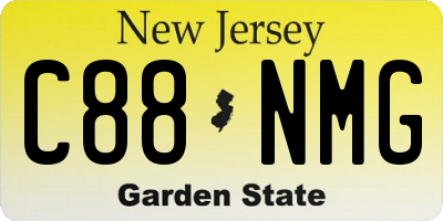 NJ license plate C88NMG