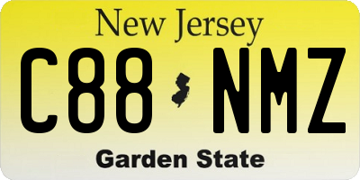 NJ license plate C88NMZ